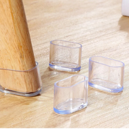 Clear oval chair leg protector