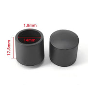 Black domed chair leg cap