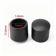Black Domed Silicone Chair Leg Caps