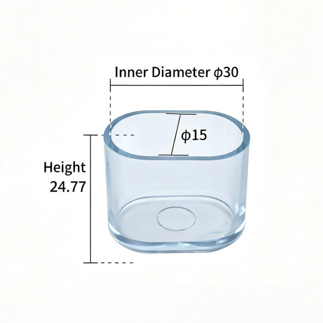 Clear oval chair leg protector