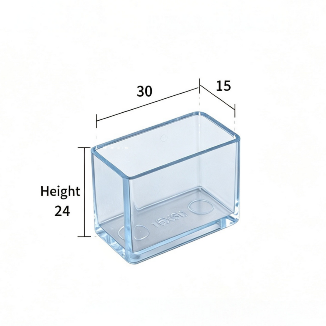 Clear Silicone Chair Leg Protectors – Rectangular Legs