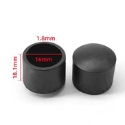 Black domed chair leg cap