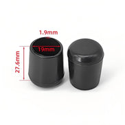 Black domed chair leg cap