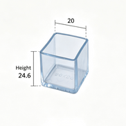 Clear Silicone Furniture Leg Protectors – Square Legs