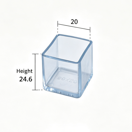 Clear Silicone Furniture Leg Protectors – Square Legs