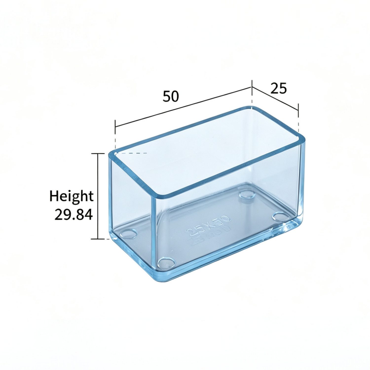 Clear Silicone Chair Leg Protectors – Rectangular Legs