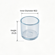 Clear Silicone Chair Leg Protectors – Round Legs