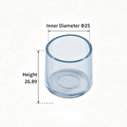 Clear Silicone Chair Leg Protectors – Round Legs