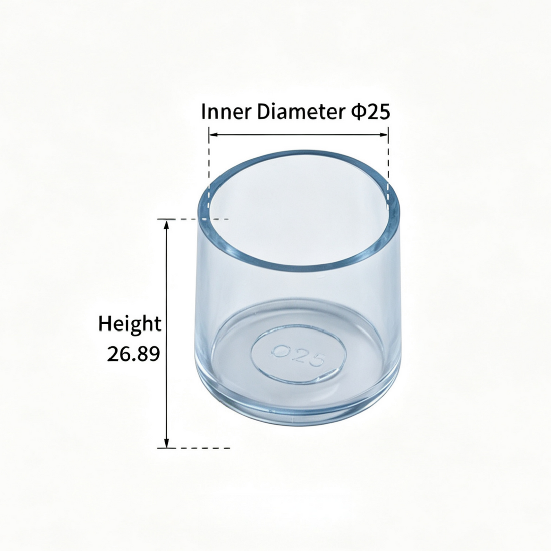 Clear Silicone Chair Leg Protectors – Round Legs