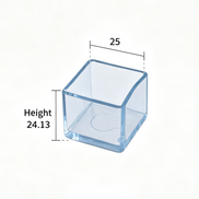 Clear Silicone Furniture Leg Protectors – Square Legs