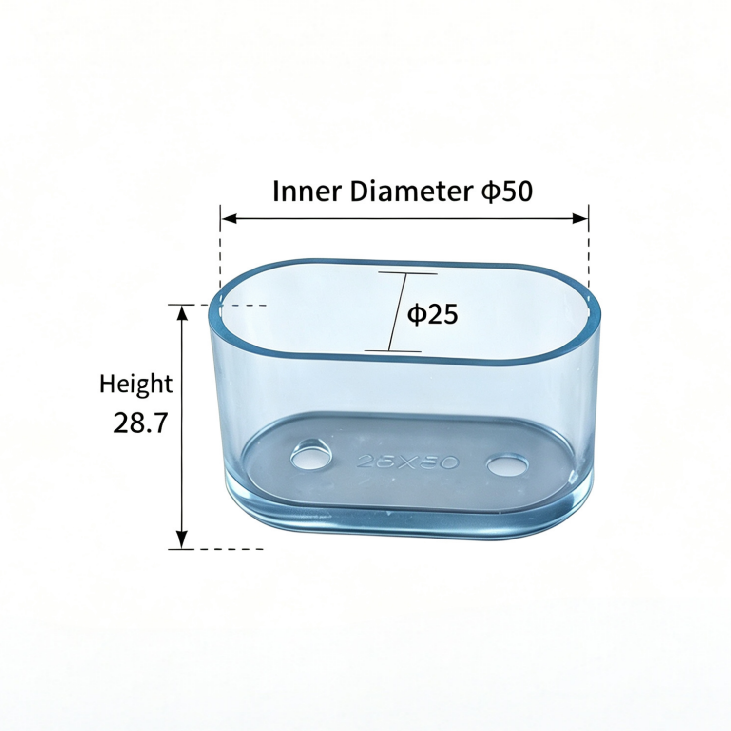 Clear Silicone Chair Leg Protectors – Oval Legs