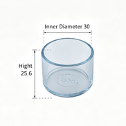 Clear Silicone Chair Leg Protectors – Round Legs