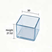 Clear Silicone Furniture Leg Protectors – Square Legs