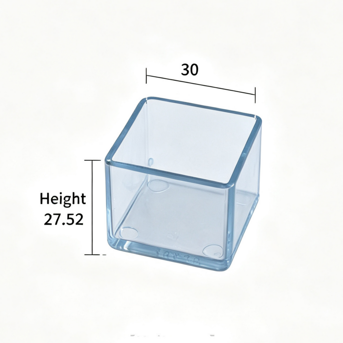 Clear Silicone Furniture Leg Protectors – Square Legs