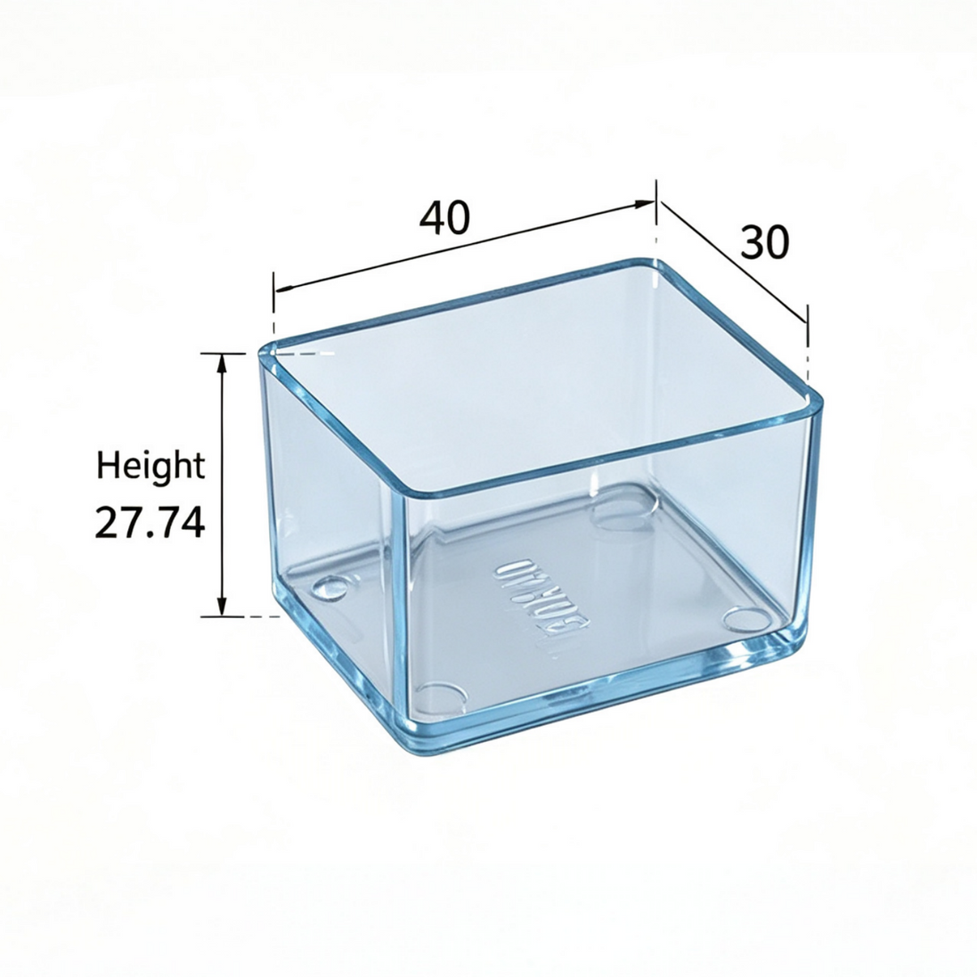 Clear Silicone Chair Leg Protectors – Rectangular Legs