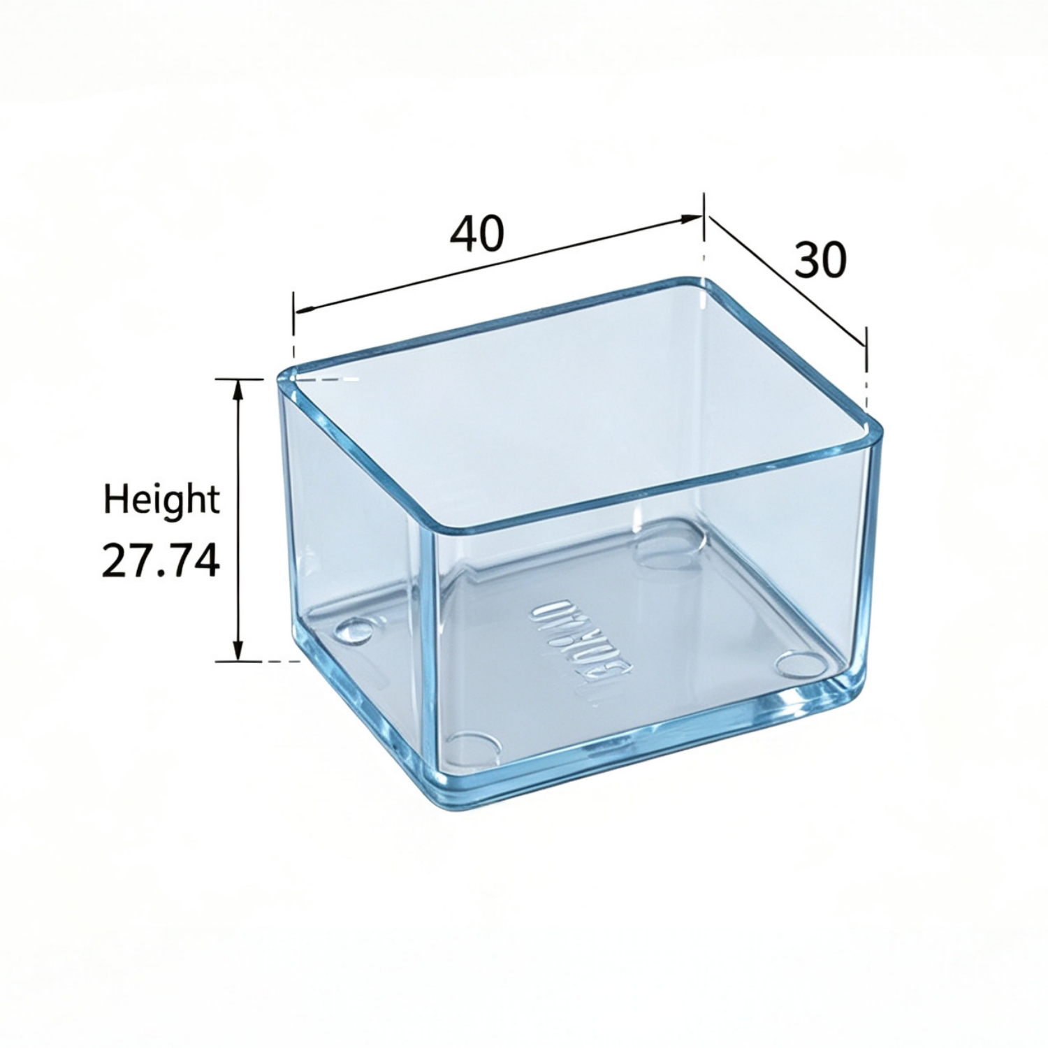 Clear Silicone Chair Leg Protectors – Rectangular Legs