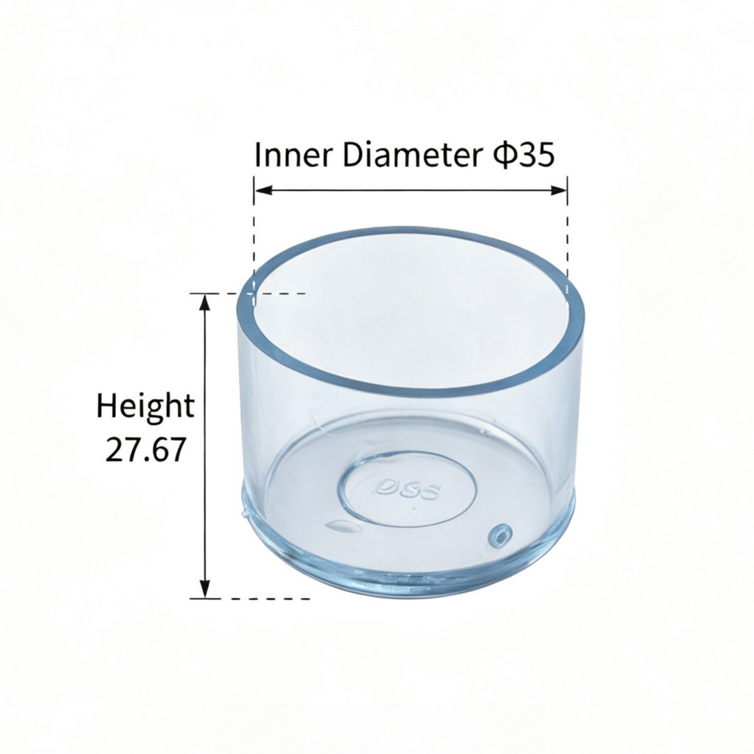 Clear Silicone Chair Leg Protectors – Round Legs
