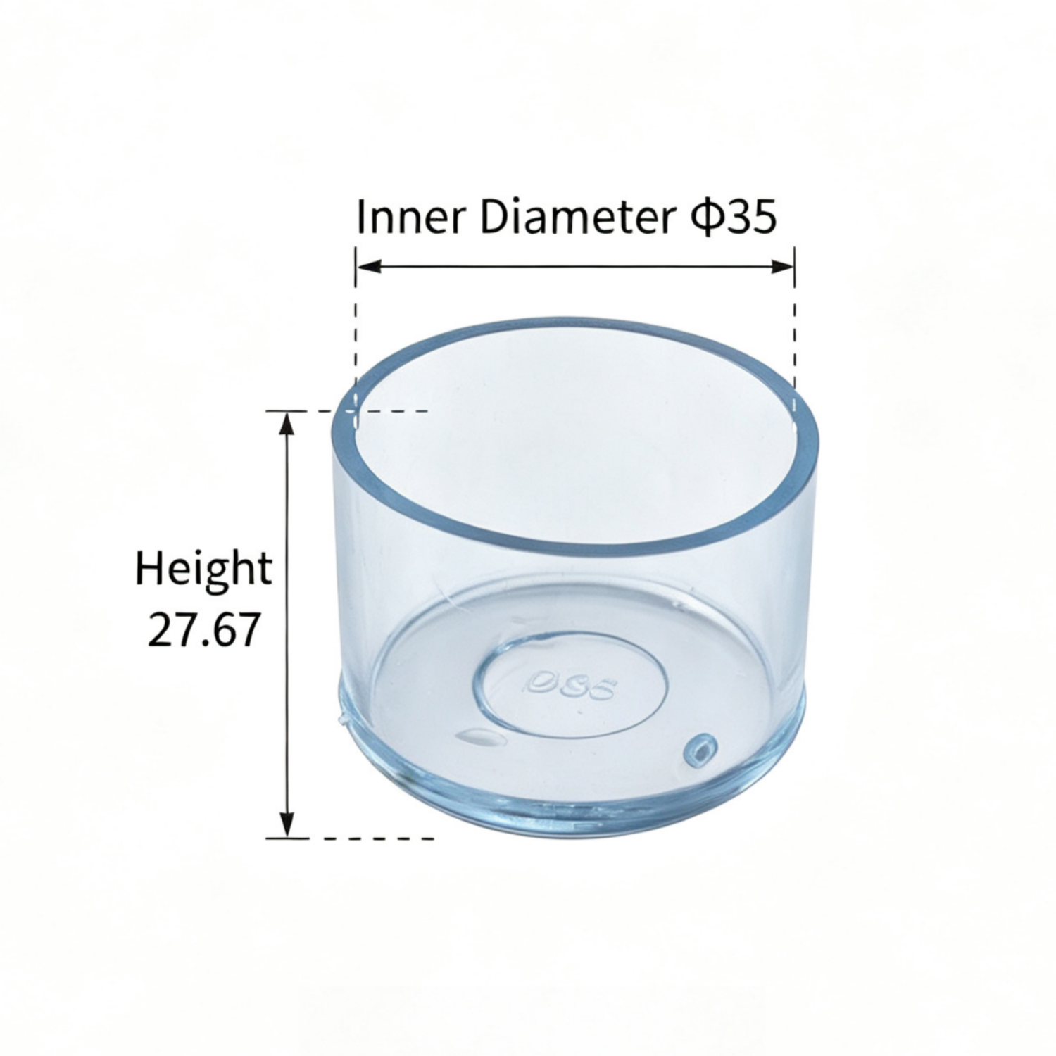 Clear Silicone Chair Leg Protectors – Round Legs