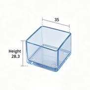 Clear Silicone Furniture Leg Protectors – Square Legs
