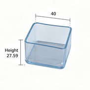 Clear Silicone Furniture Leg Protectors – Square Legs