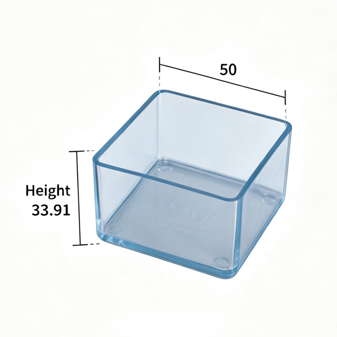 Clear Silicone Furniture Leg Protectors – Square Legs
