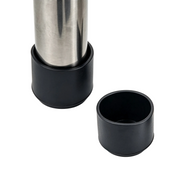 Black Domed Silicone Chair Leg Caps