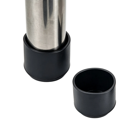 Black Domed Silicone Chair Leg Caps