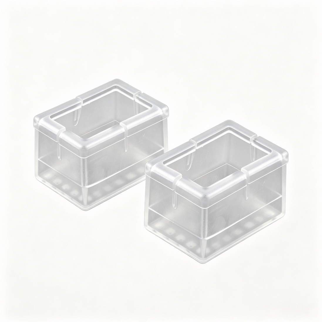 Clear Silicone Furniture Leg Protectors – Rectangular Legs