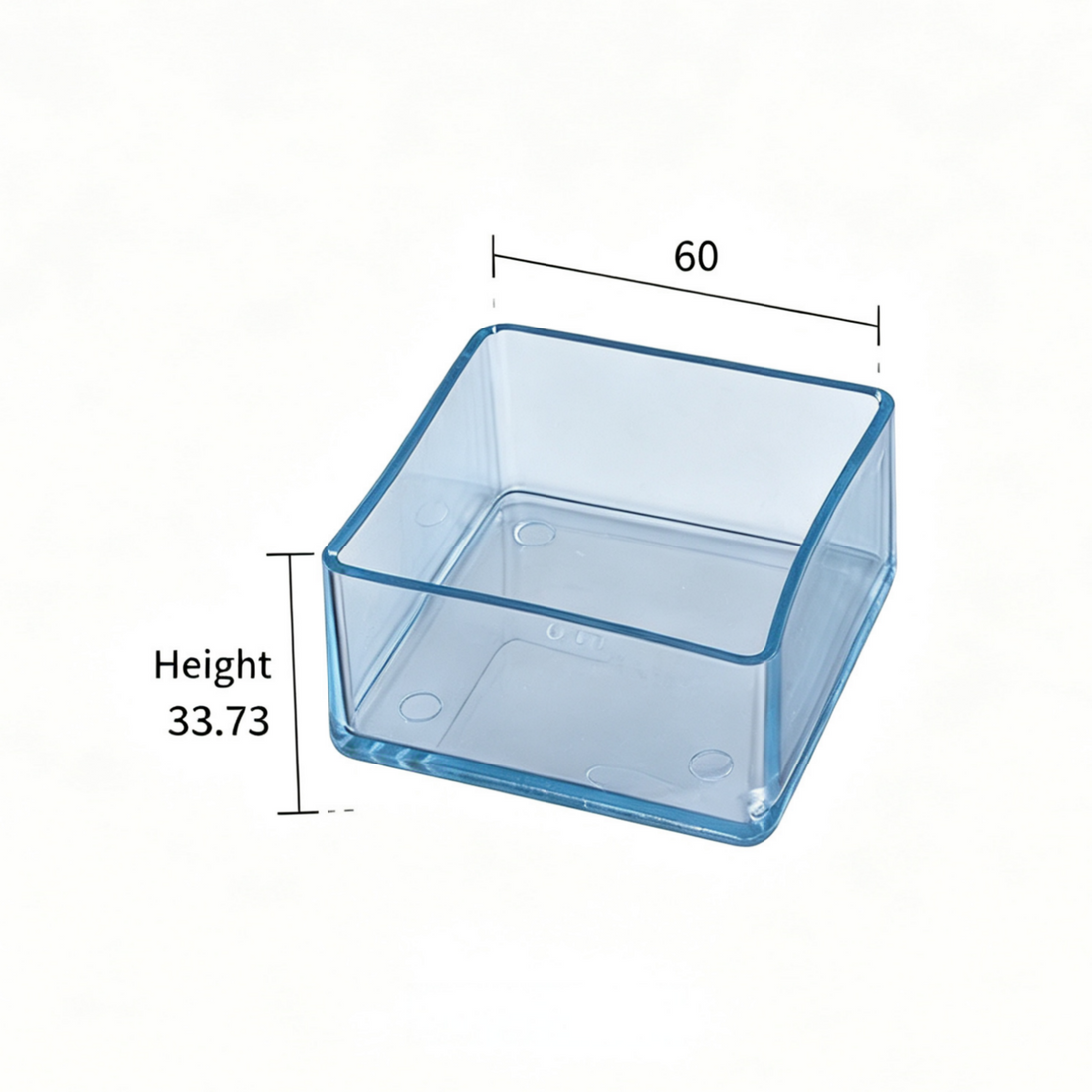 Clear Silicone Furniture Leg Protectors – Square Legs