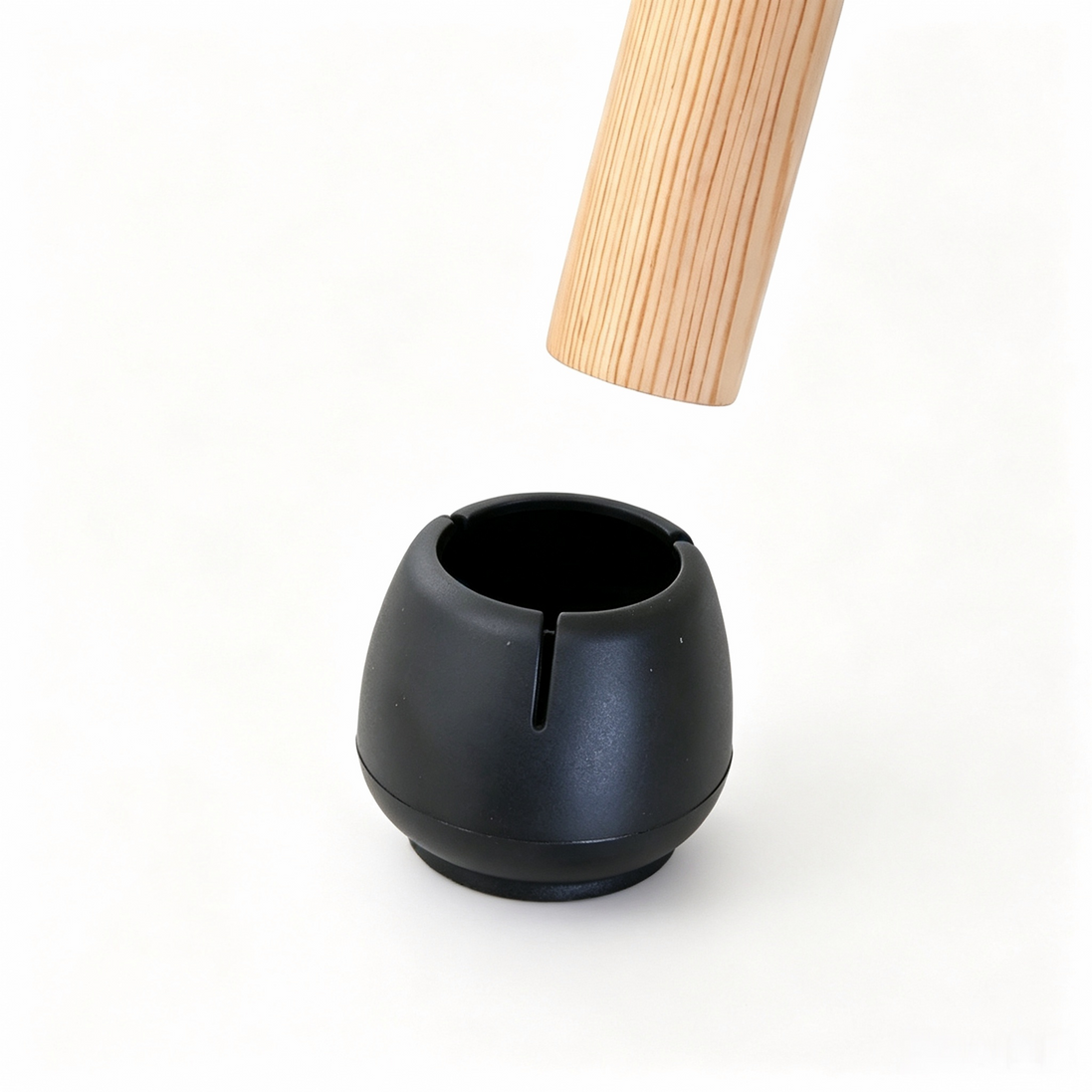 Silicone Chair Leg Protectors with Felt – Round Legs
