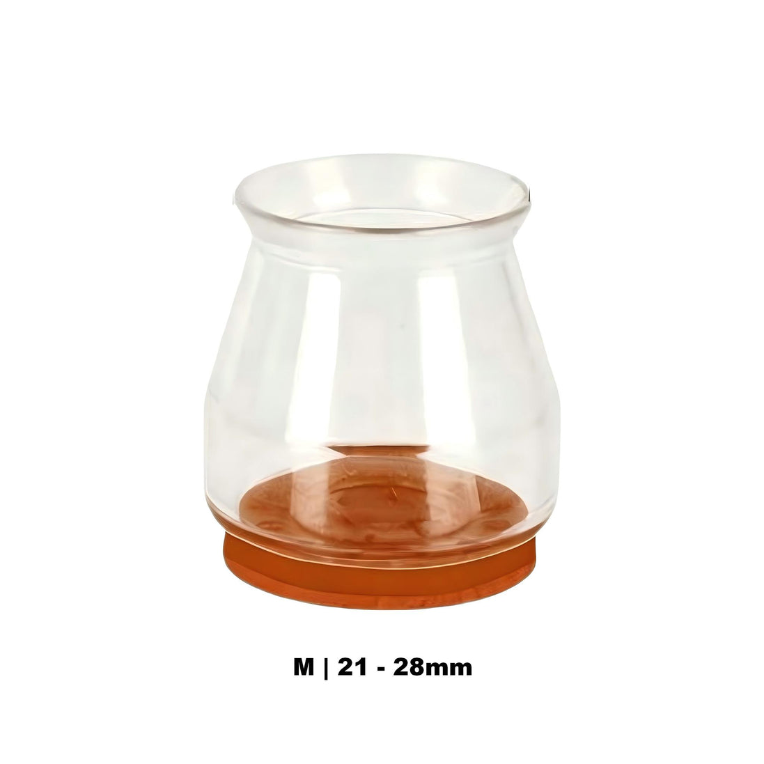Clear Silicone Chair Leg Protectors with Felt – Round Legs