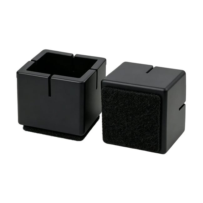 Silicone Chair Leg Protectors with Felt – Square Legs