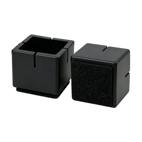 Silicone Chair Leg Protectors with Felt – Square Legs