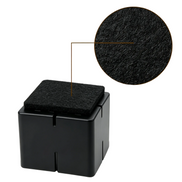 Silicone Chair Leg Protectors with Felt – Square Legs
