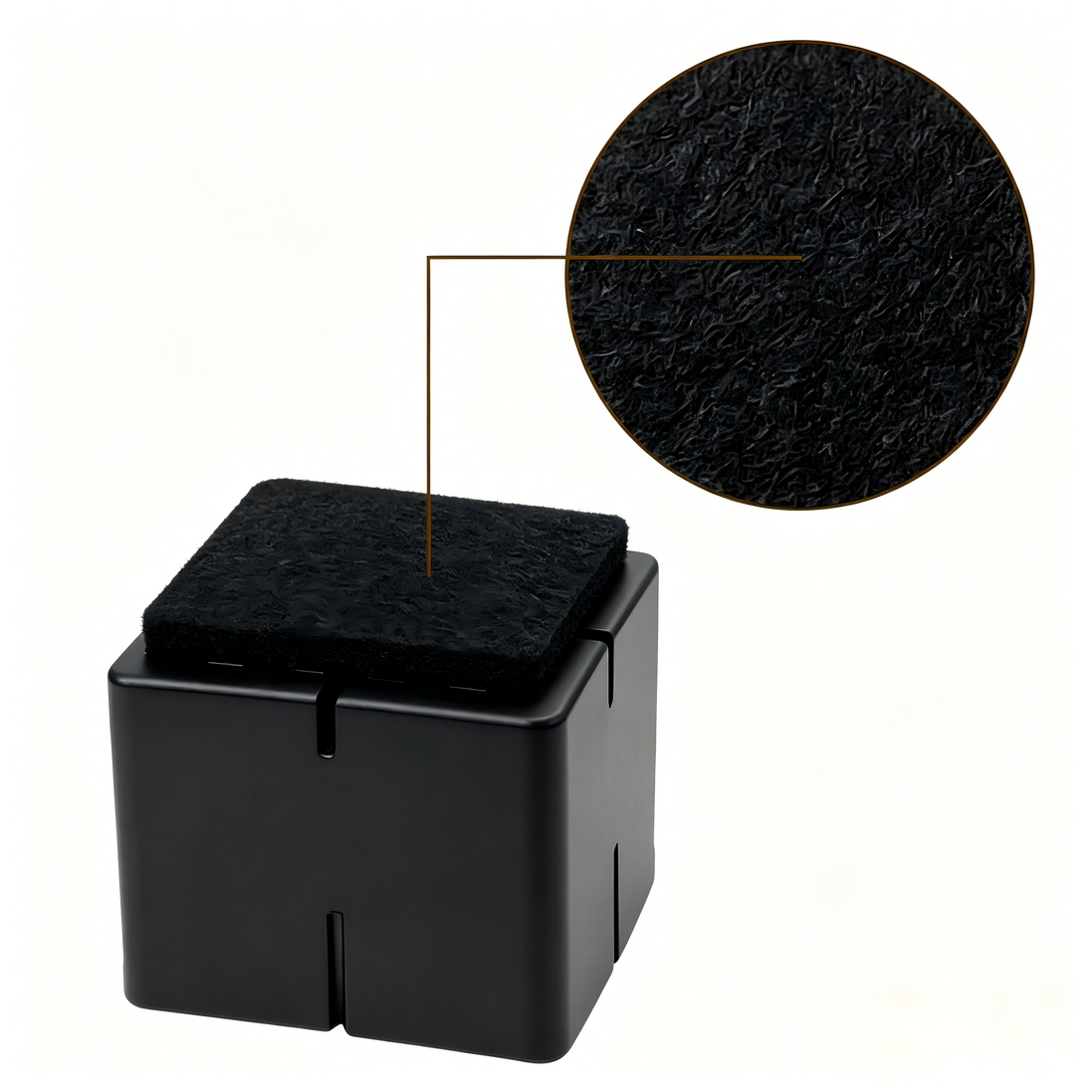 Silicone Chair Leg Protectors with Felt – Square Legs