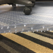 Clear Office Chair Mat for Carpet Non-Slip Studded Back – 120 × 90 cm