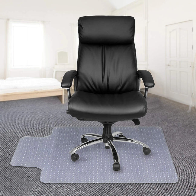 Clear Office Chair Mat for Carpet Non-Slip Studded Back – 120 × 90 cm