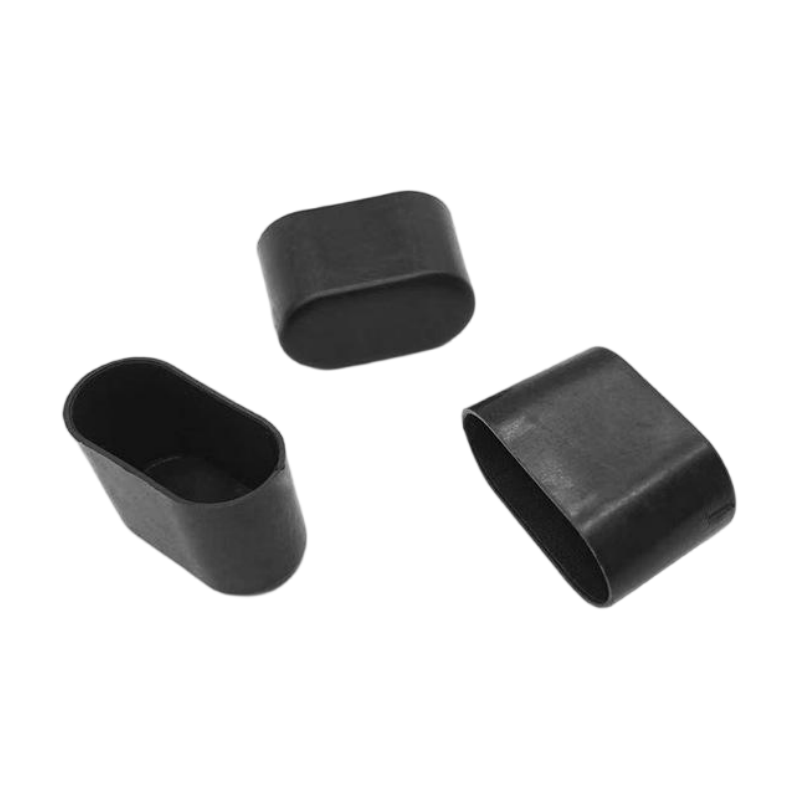 Black oval chair leg cap