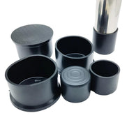 Black domed chair leg cap