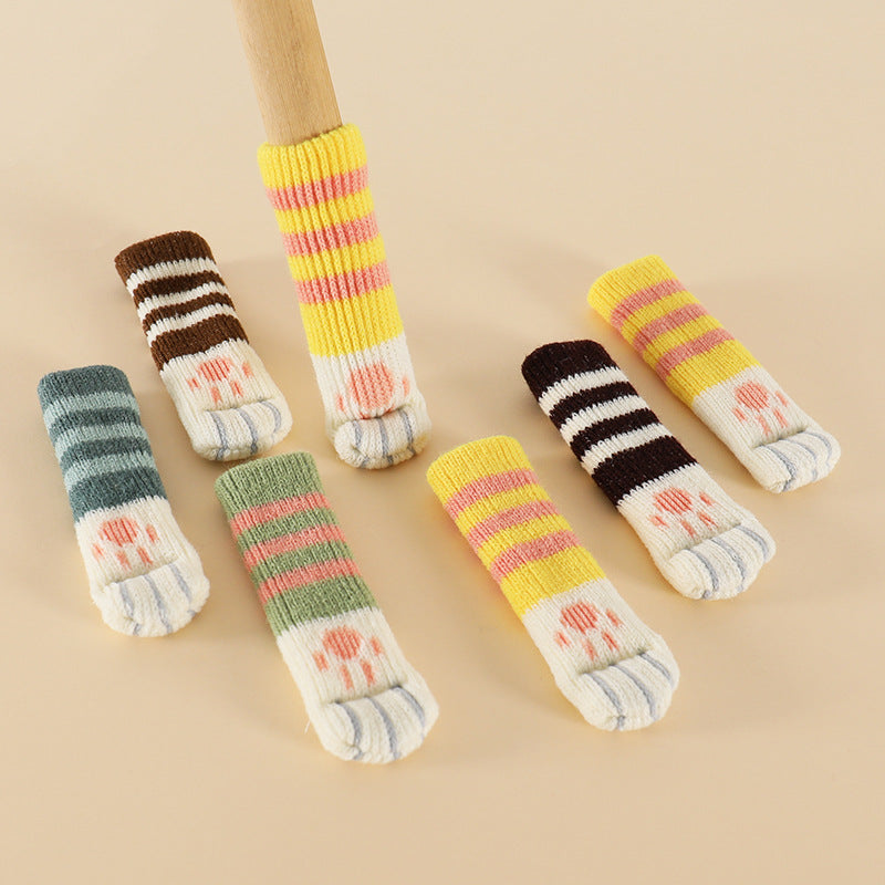 Knitted furniture leg socks
