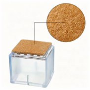Silicone Chair Leg Protectors with Felt – Square Legs