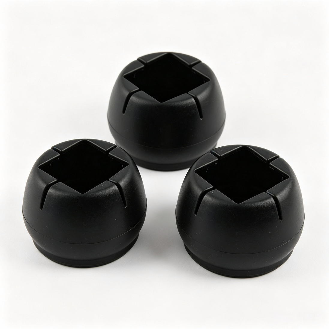 Silicone Chair Leg Protectors with Felt – Round or Square Legs