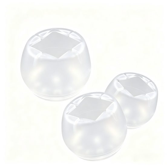 Clear Silicone Chair Leg Protectors – Round or Square Legs